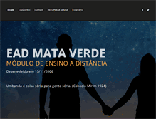 Tablet Screenshot of ead.mataverde.org